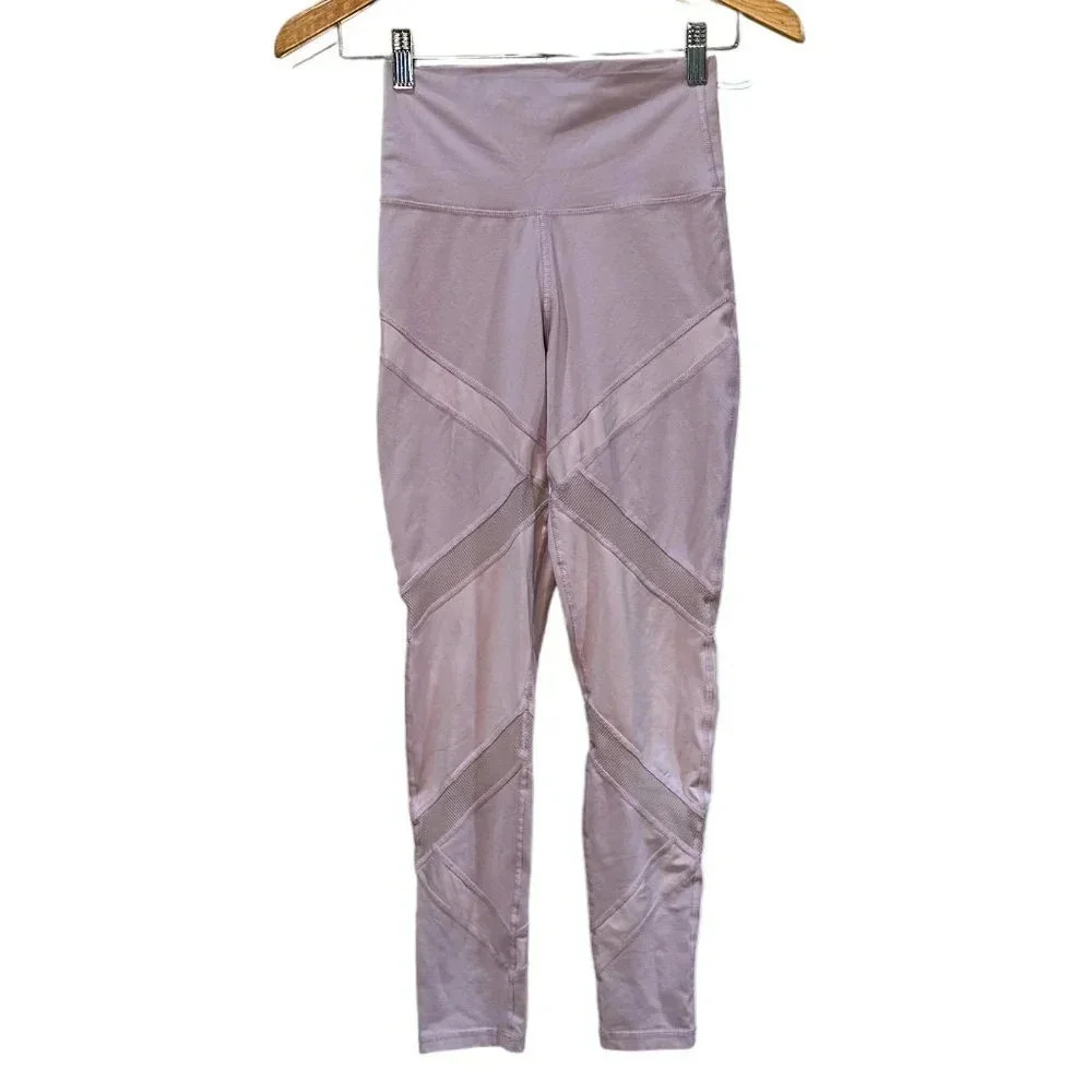 Offline by Aerie American Eagle Blush Lilac Moto Leggings - small